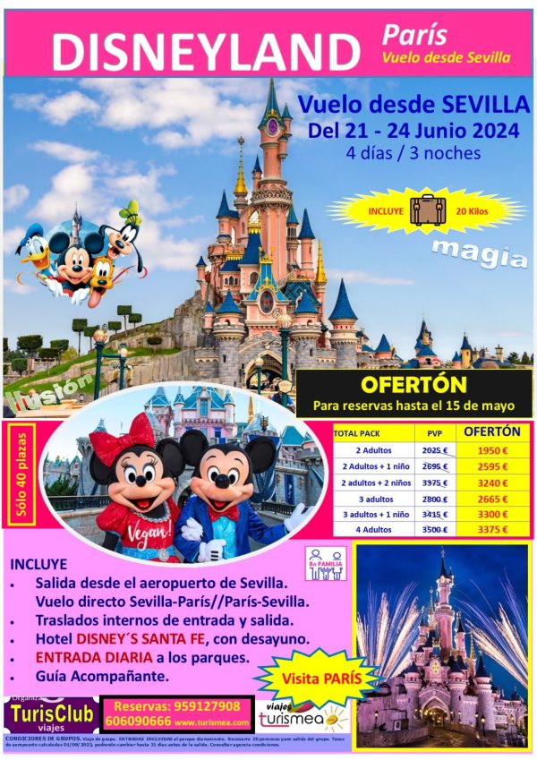 DISNEY – 21 AL 24 DE JUNIO 2024