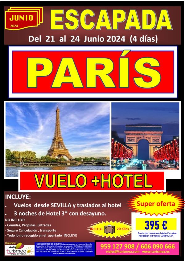 PARÍS – 21 AL 24 DE JUNIO 2024