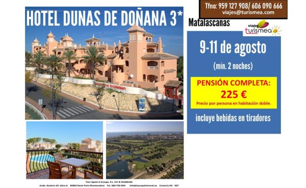 DUNAS DE DOÑANA 3* – 9 AL 11 DE AGOSTO 2024